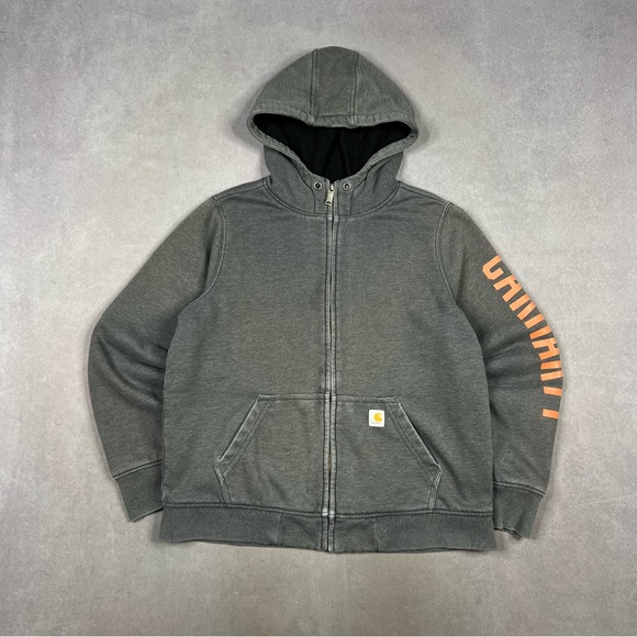 Carhartt Sweaters - Carhartt Dark Gray Hoodie Zip Up